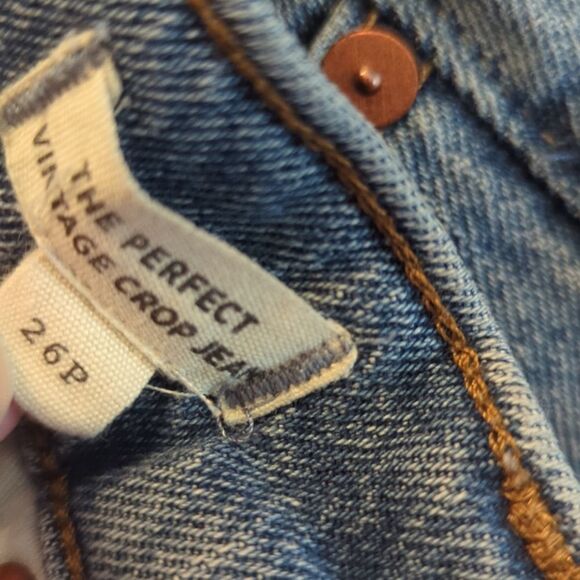 Madewell Perfect Vintage Crop Jean High Waist - Size 26p - Picture 8 of 10